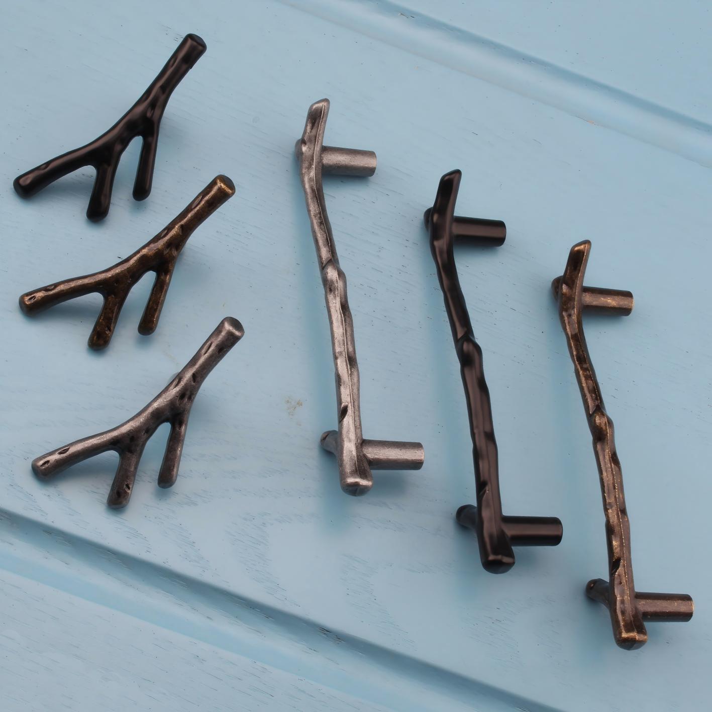 Unique Furniture Hardware Pulls - モダンなヨーロッパ風ブラックブロンズ製キッチンキャビネット引き出し取っ手、韓国風デザイン - ユニークなキャビネット金具でホームデコレーションを