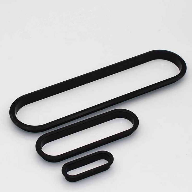 Furniture Hardware Latch - 2個入り プラスチック製テーブルケーブル出口グロメット 楕円形プラグカバー PCデスク用 ワイヤーホルダー キャビネット通気孔装飾ハンドル