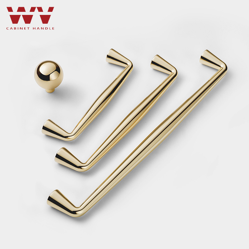 Furniture Hardware Items - WV キッチンキャビネット収納ハンドルドレッサークローゼットブラックゴールド引き出しアイテムノブ家具ハンドルワードローブ食器棚ドアハードウェア
