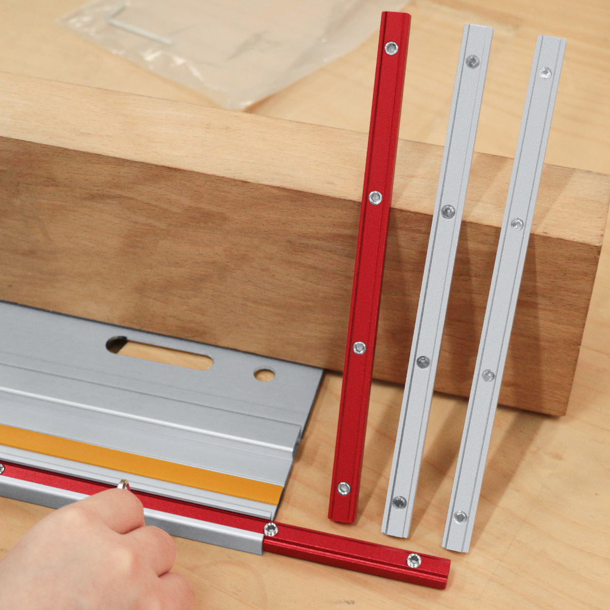 Joint Connector Bracket - アルミ合金製ルーターテーブルフェンスレールコネクターキット、ワークベンチフェンス用プロファイルジョイントブラケット、木工アクセサリー