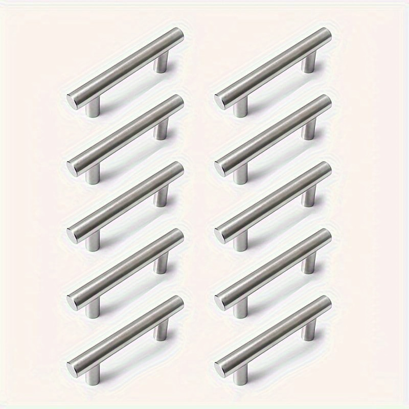Furniture Hardware Drawer Pulls - 12 個のモダンなステンレス鋼キャビネット取手モダンなアーチデザインつや消し金属家具引き出し取手ハードウェア取手バーハンドル