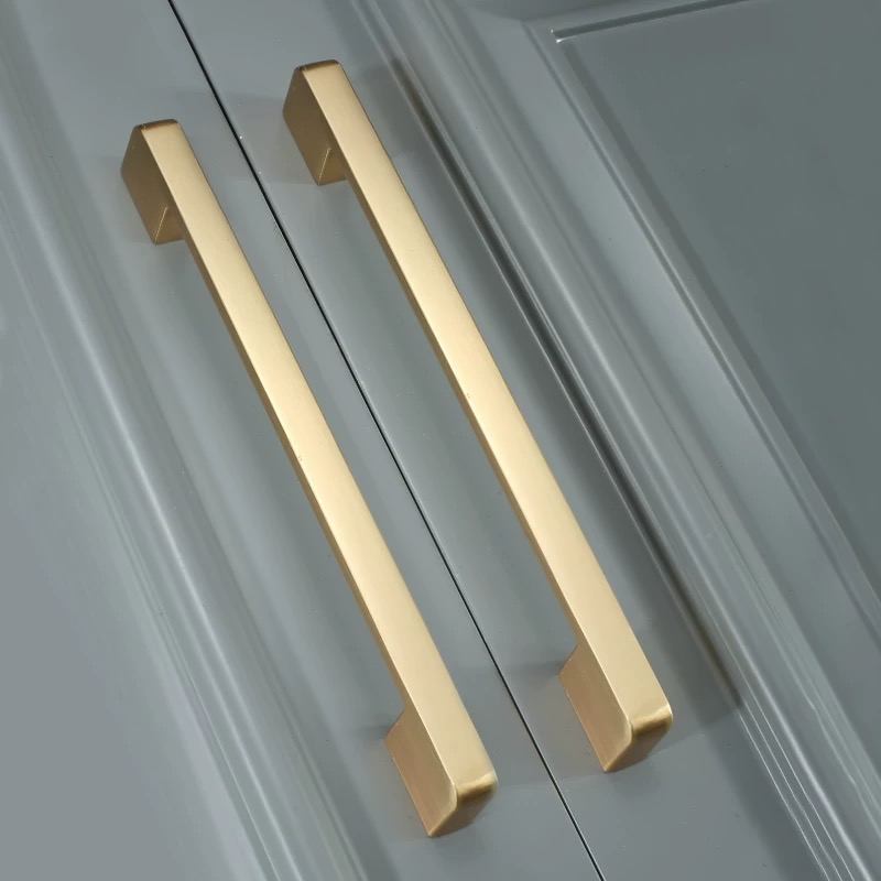 Furniture Hardware Drawer Pulls - ゴールドブラッシュ食器棚キャビネットハードウェアキッチン引き出しハンドルクローゼットドレッサーノブキャビネットと引き出し用のプルハンドル