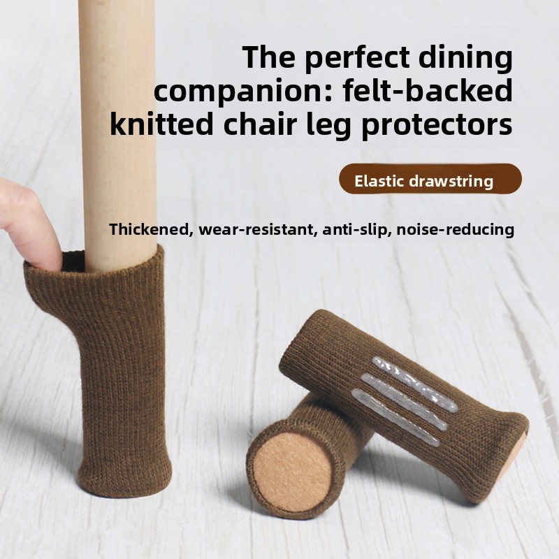 Furniture Hardware Legs - 16個の厚手のフェルト製椅子脚キャップ、耐摩耗性テーブル＆椅子脚プロテクター、傷防止フロアスツールフットカバー