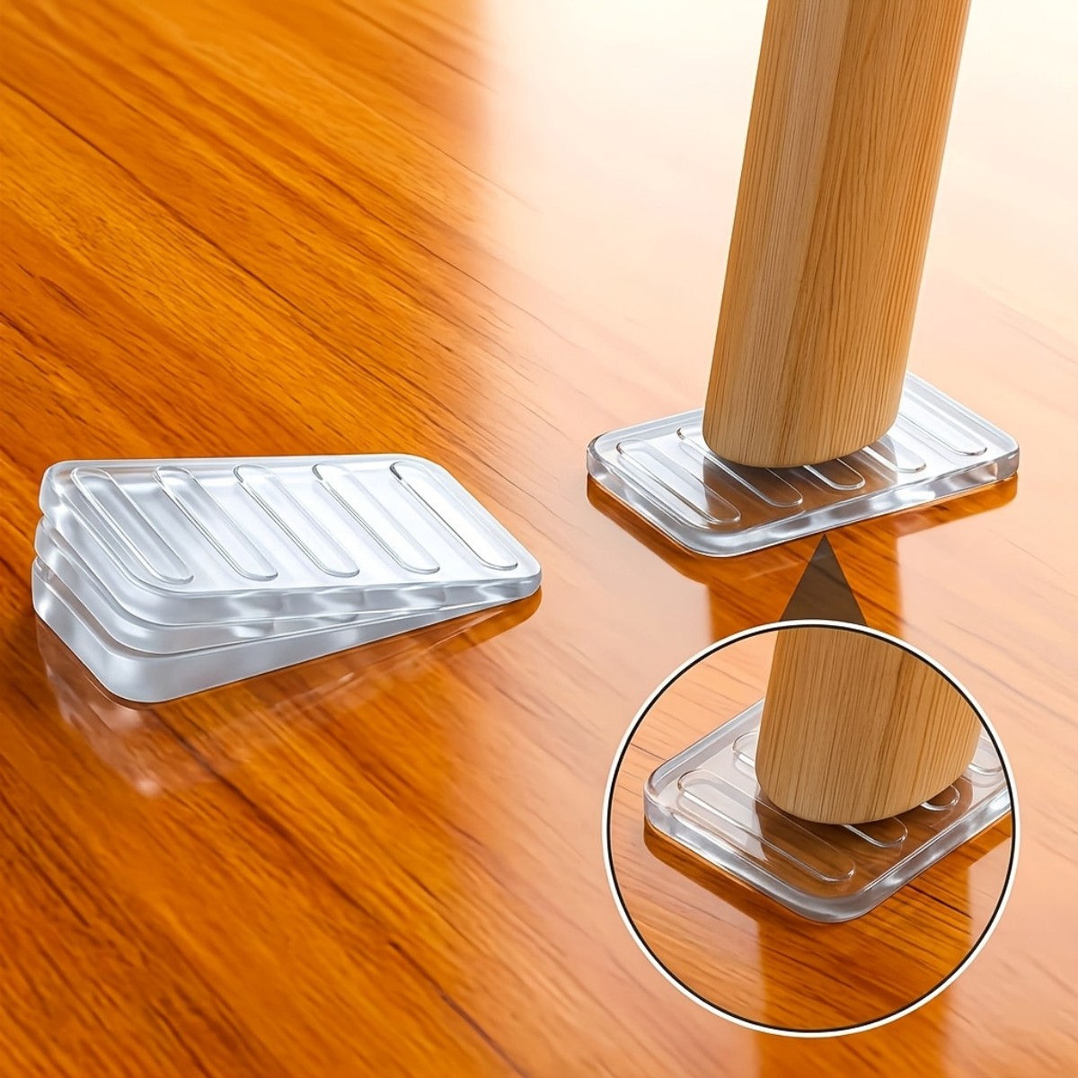 Furniture Hardware Legs - 8個入り調整可能なテーブル脚バランスパッド、不整地の床に適しています - 滑り止め家具レベリングパッド、安定した脚付き