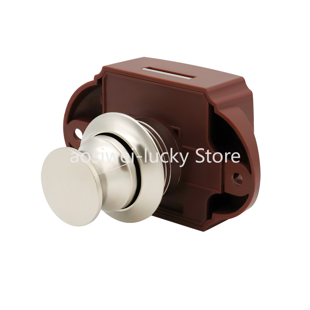 Furniture Hardware Latch - キャンピングカープッシュロック Rv キャラバンボートモーターラッチボタンロック家具引き出しラッチドアロックハードウェア
