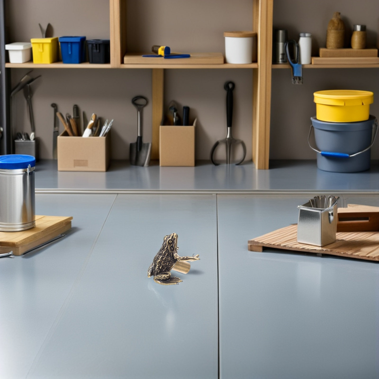 Unique Furniture Hardware Pulls - 真鍮製のカエル型ドアハンドル2個セット、ヴィンテージ風アニマルキャビネットプル、引き出し家具用金具、ユニークな装飾引き出しノブ