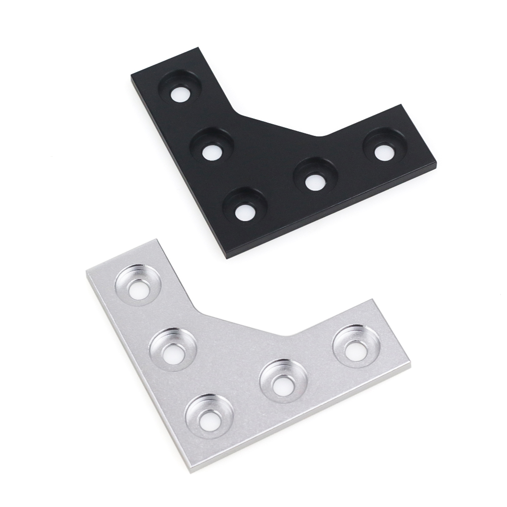 4個/セット L型 5穴 90度接合コーナーコネクタープレー - Joint Connector Bracket のレビューと価格