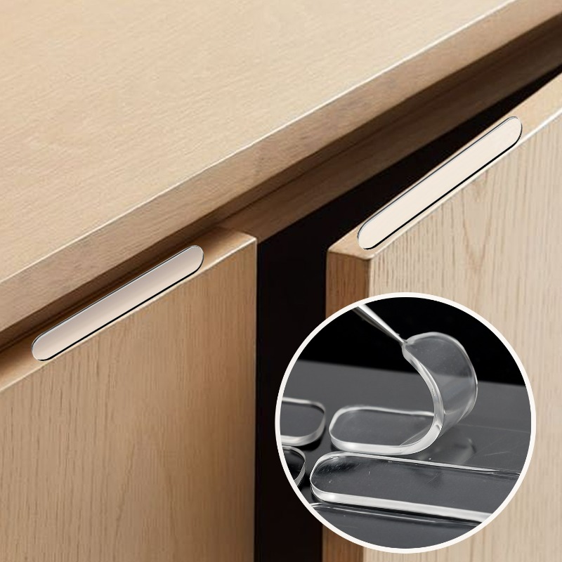 シリコン製キャビネットバンパーストリップ、粘着式衝突防止ドア - Furniture Hardware Latch のレビューと価格