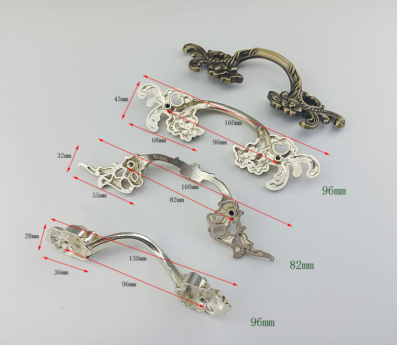 アンティークシルバークラシック家具ハードウェアハンドルキッチ - Furniture Hardware Drawer Pulls のレビューと価格