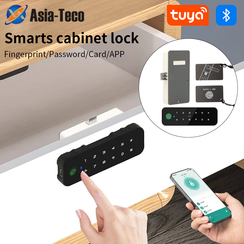 Tuya Bluetooth スマート木製キャビネット指紋ロ - Furniture Hardware Latch のレビューと価格
