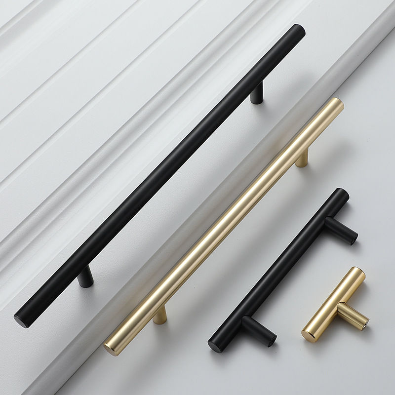 モダンなゴールドつや消しストレート食器棚ハンドルノブステンレ - Furniture Hardware Drawer Pulls のレビューと価格