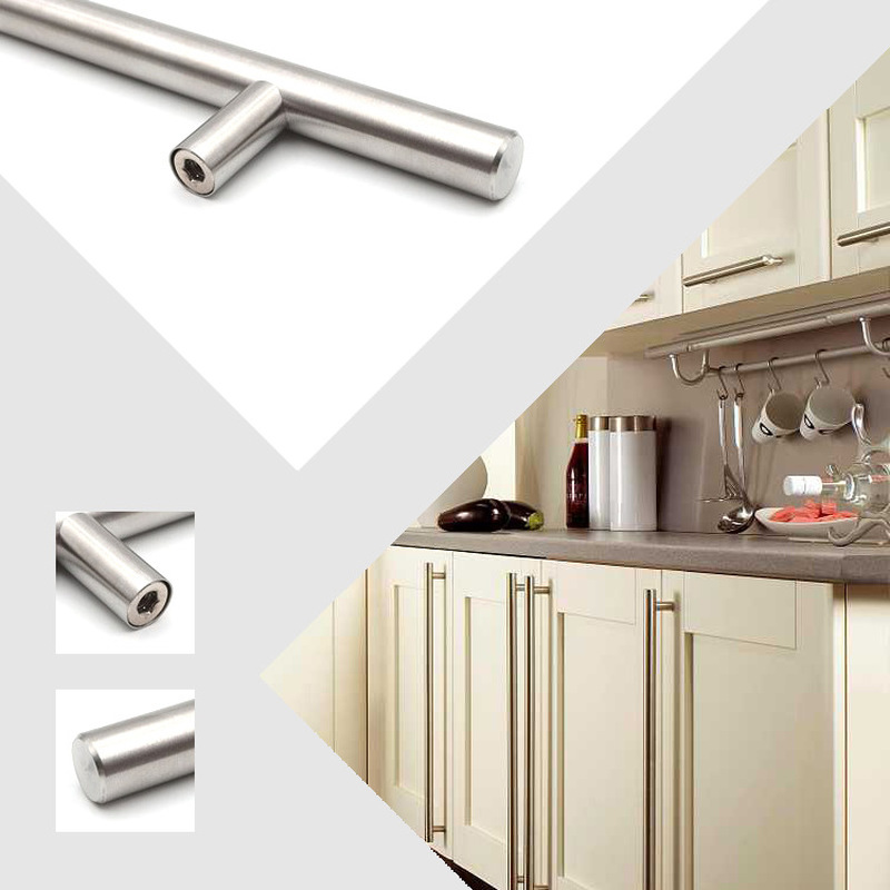 モダンなゴールドつや消しストレート食器棚ハンドルノブステンレ - Furniture Hardware Drawer Pulls のレビューと価格