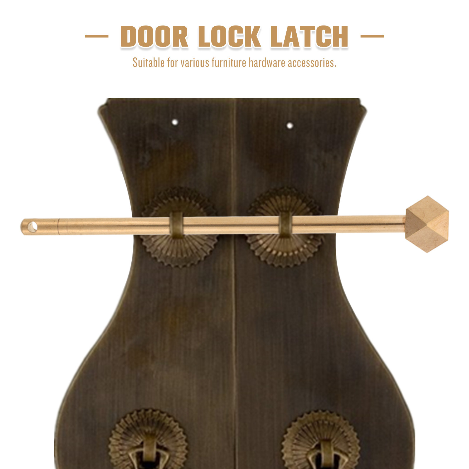 真鍮製キャビネットキーロックピン、伝統的なドアキーボルト、古 - Furniture Hardware Latch のレビューと価格