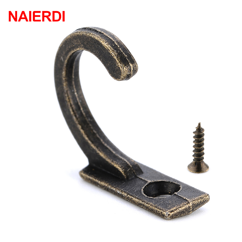 Naierdi-小さなアンティークウォールフック,10個,湾 - Furniture Hardware Latch のレビューと価格