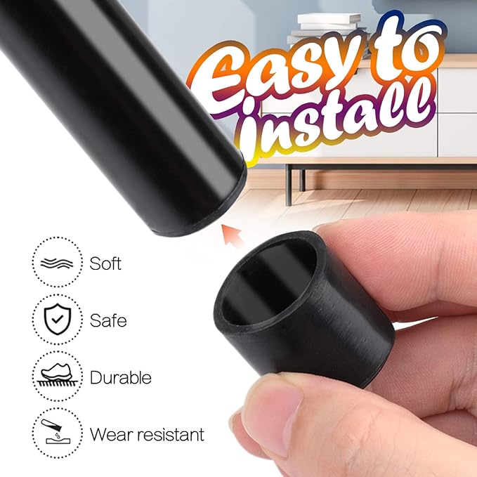 24 個ラウンド家具フットキャップ椅子テーブルソファ滑り止め - Furniture Hardware Legs のレビューと価格