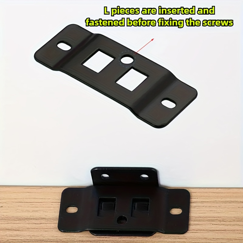 60個の頑丈なL型金属ブラケット（コネクター10個+ネジ50 - Joint Connector Bracket のレビューと価格