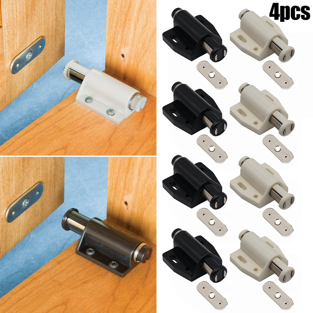4 ピース/パックマグネットキャビネットドアキャッチタッチ隠 - Furniture Hardware Latch のレビューと価格