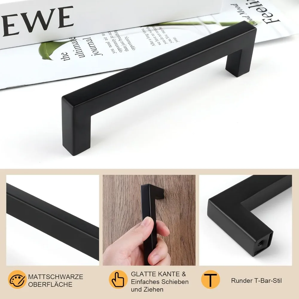 6/18個入り ステンレス製 正方形 家具金物 キャビネット - Furniture Hardware Drawer Pulls のレビューと価格