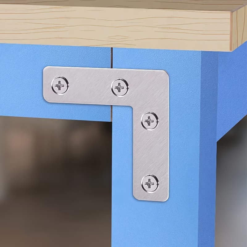 10個入りL字型フラットアングルコーナーブレースチェアキャビ - Joint Connector Bracket のレビューと価格