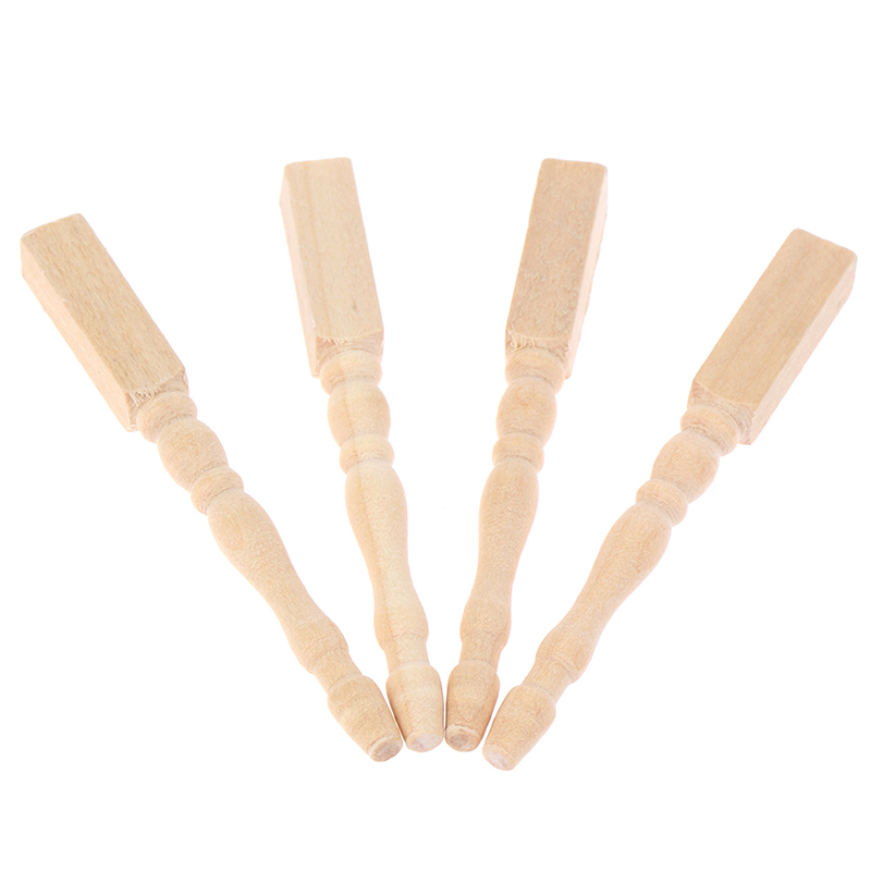 ● 4 ピース/セット 1:12 ドールハウスミニチュア D - Furniture Hardware Legs のレビューと価格