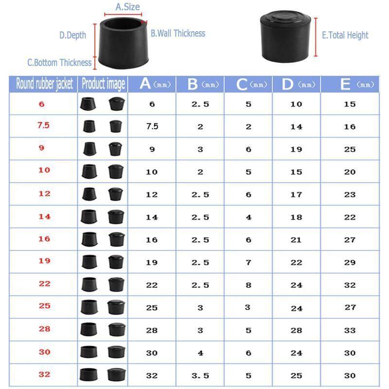 丸型ゴム製椅子脚パッド 6/7.5/9/10/12-32mm - Furniture Hardware Legs のレビューと価格